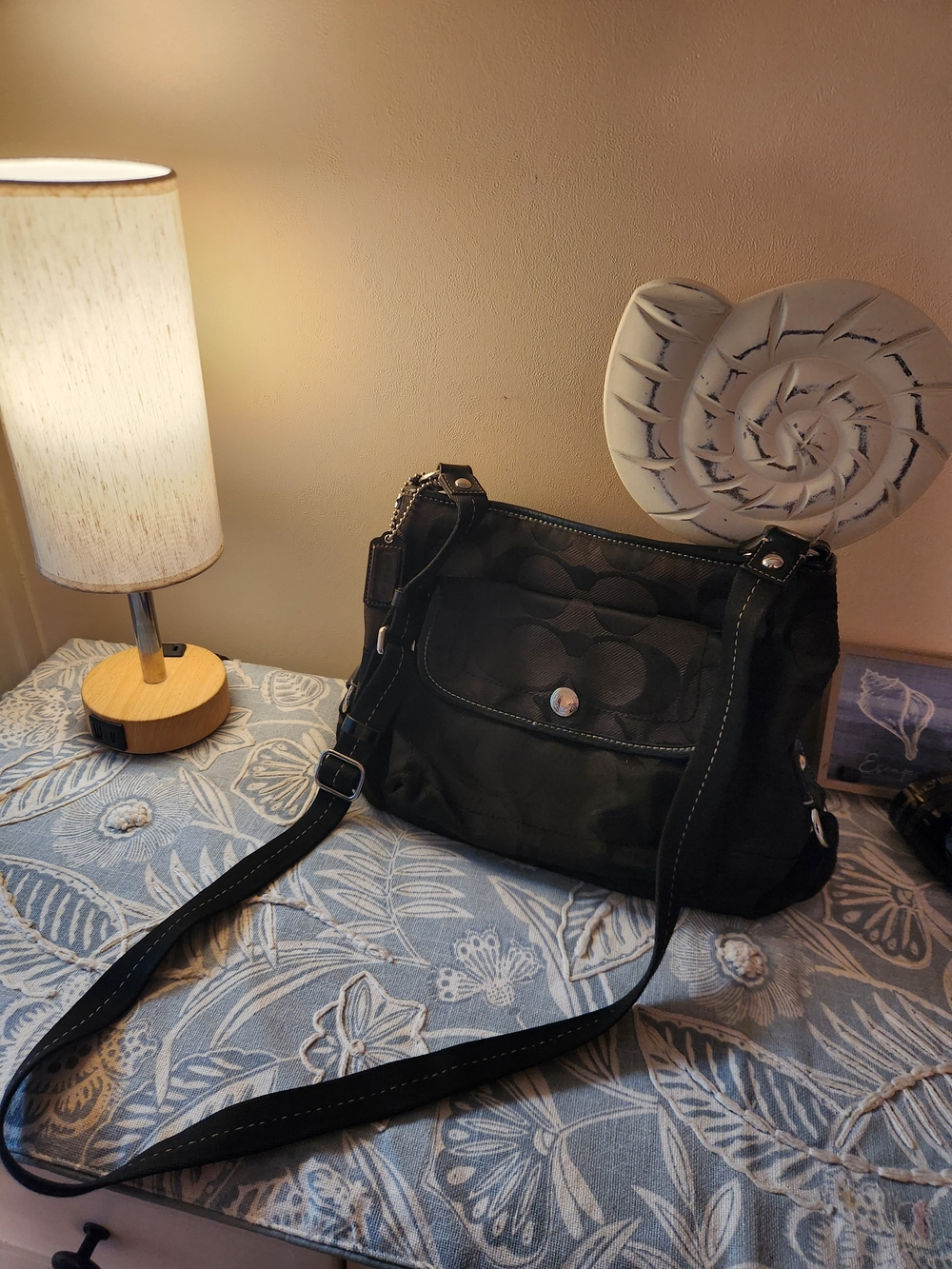 Coach Black Signature Crossbody Bag